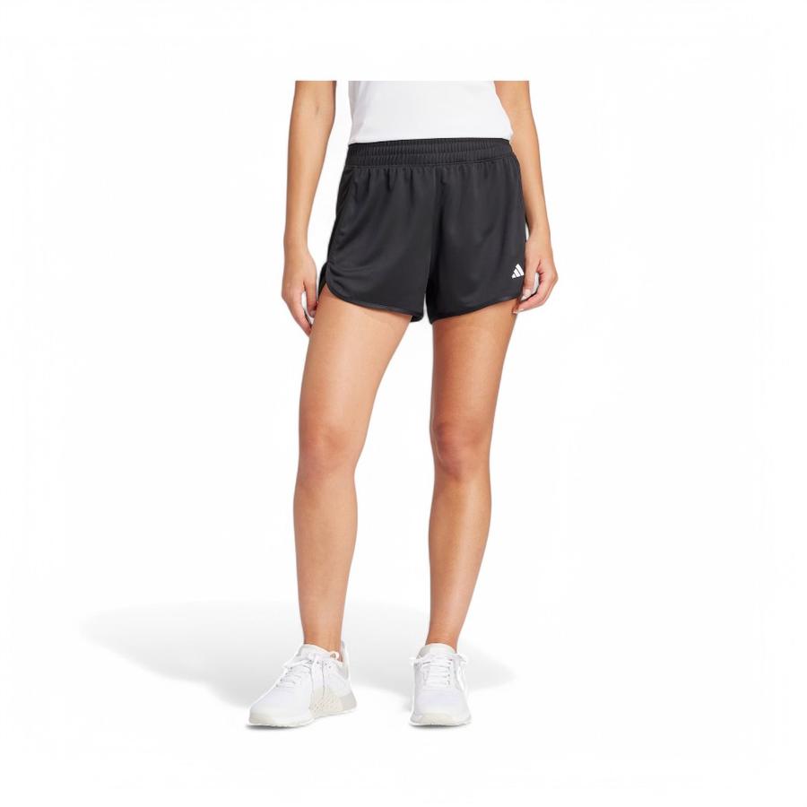 Shorts Mujer Adidas Pacer Essentials Tiro Alto Negro