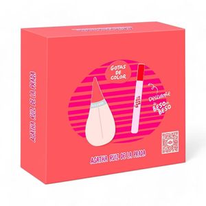 Set Perfume Agatha Ruiz P Gotas De Color 50 Ml+Booster 25 Ml