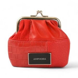 Monedero Mujer Amphora Pellizco Renate Rojo