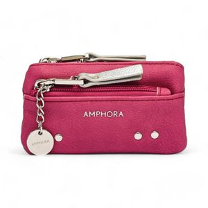 Monedero Mujer Amphora Catriel Bolsillo Frontal Fucsia