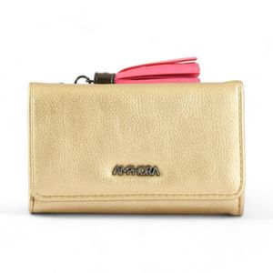 Billetera Mujer Amphora Budapest Mediana Dorado