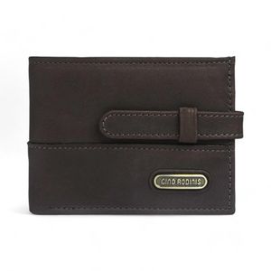 Billetera Gino Rodinis Graso 105 Café Oscuro