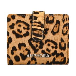 Tarjetero Con Ventana Mujer Amphora Nirbeck Camel