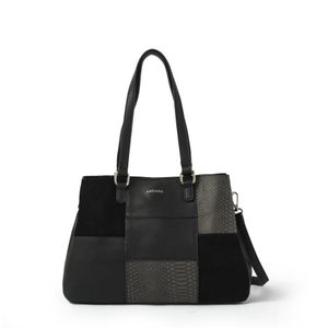 Cartera Amphora Daranita Dos Asas Tres Divisiones Negro