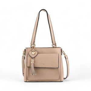 Cartera Pequeña Mujer Amphora Dos Asas Roy Taupe