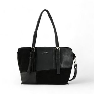 Cartera Mediana Mujer Amphora Dos asas Sumy Negro