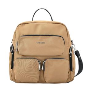 Mochila Mediana Mujer Amphora Naty Beige