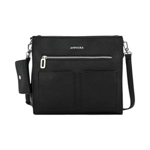 Cartera Bandolera Mediana Amphora Silvia Negro