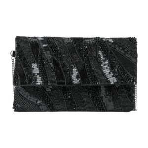 Cartera Clutch Mujer Humana Iggy Negro