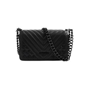 Cartera Bandolera Tapa Pequeña Muller Mujer Amphora Negro