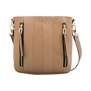 Bandolera Mujer Amphora Manila Beige