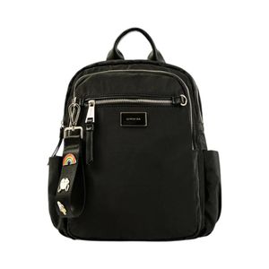Mochila Casual Mujer Amphora Charlene Mediana Negro