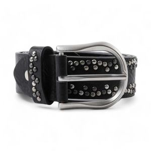 Cinturón Mujer Invierno Tachas Humana Negro