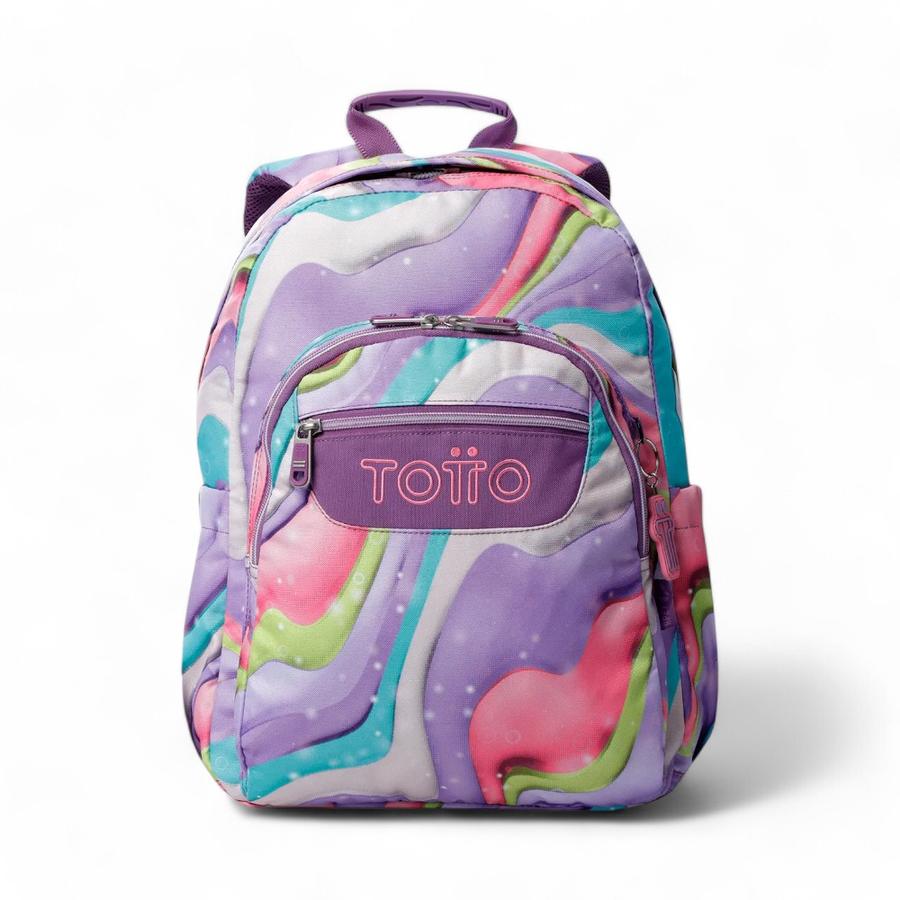 Mochila Totto Acuarela 20 Litros Morado/Multicolor