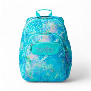 Mochila Totto Rayol Glitter 20 Litros Celeste