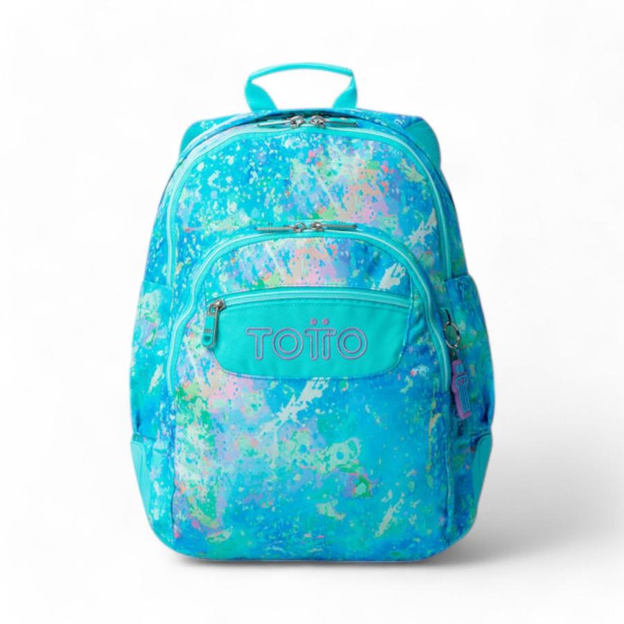 Mochila Totto Rayol Glitter 20 Litros Celeste