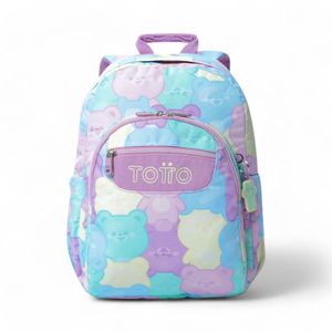 Mochila Totto Acuarela 20 Litros Morado/Celeste