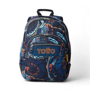 Mochila Totto Rayol 20 Litros Azul/Naranjo