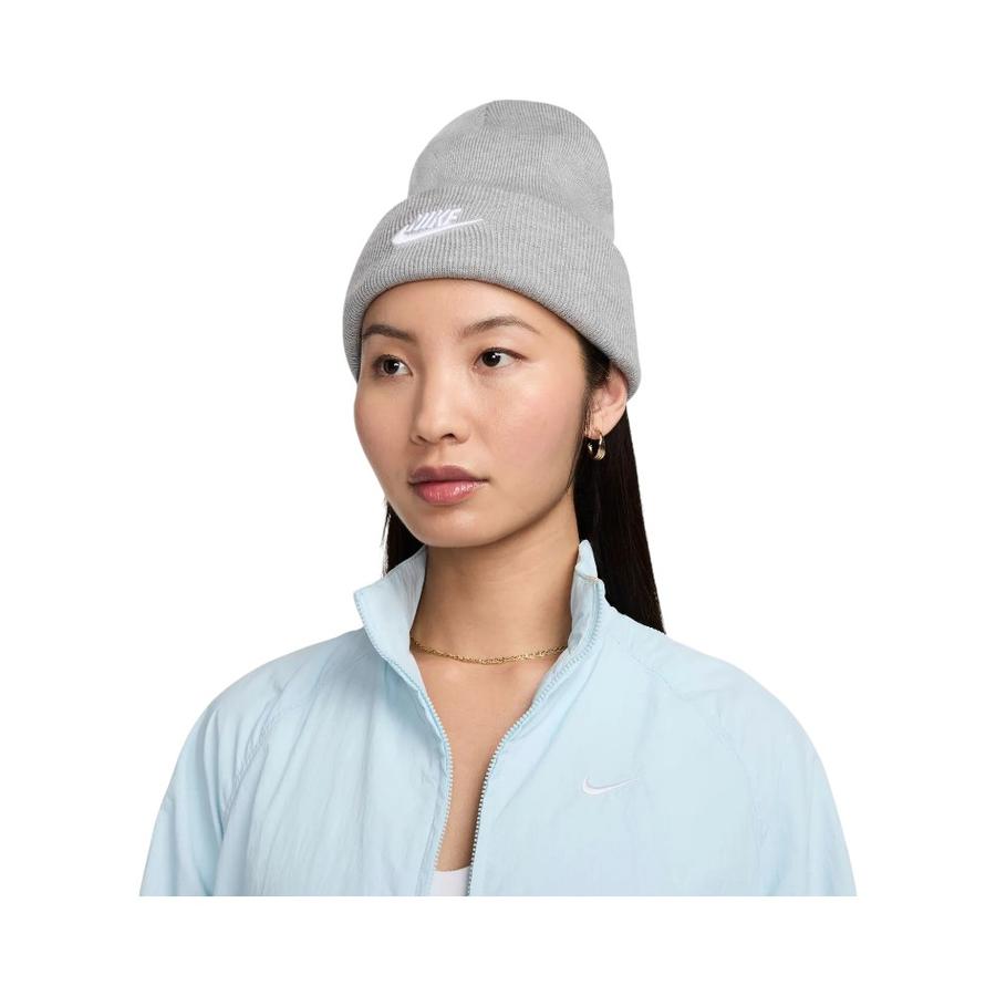 Gorro Beanie Unisex Nike Peak Gris Claro