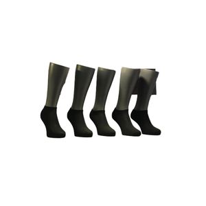 Pack 5 Calcetines Cortos Greenlife Negro Talla 39-43