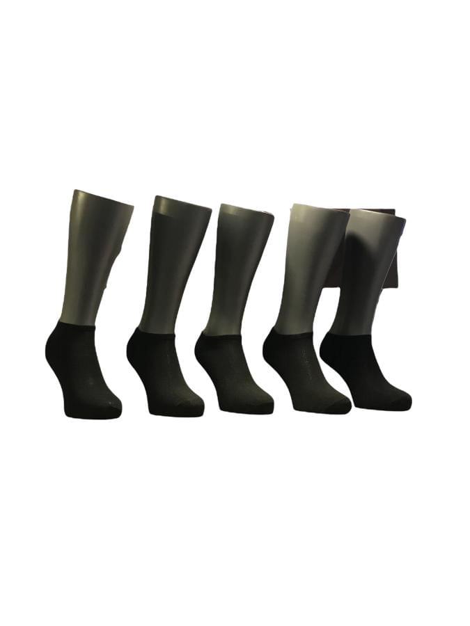 Pack 5 Calcetines Cortos Greenlife Negro Talla 39-43