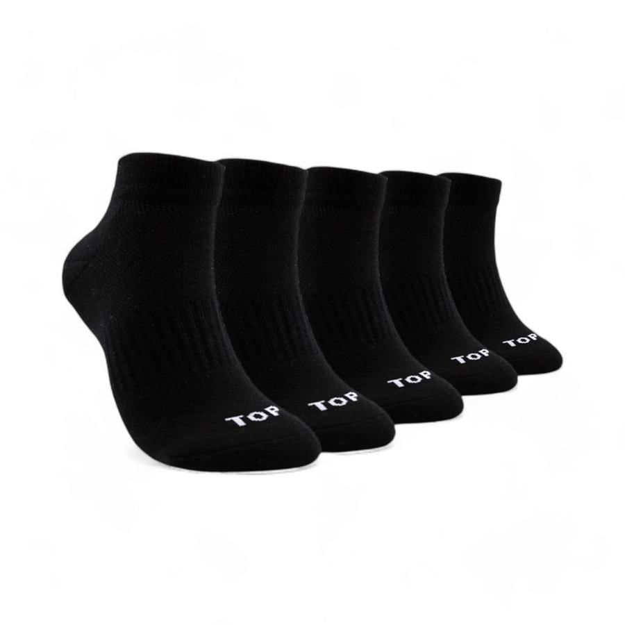 Pack 5 Calcetines TOP Deportivos Tobilleros Negro