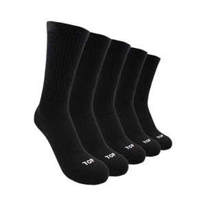 Calcetines Deportivos Largos Pack 5  C2 Hombre TOP Negro