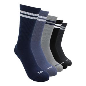 Pack 5 C4 Calcetines Deportivos Largo Hombre TOP Multicolor