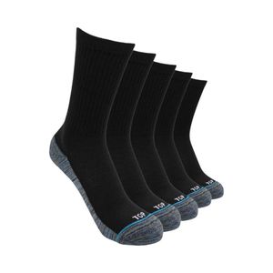 Pack 5 Calcetines Deportivos Top Fibra de Cobre Negro