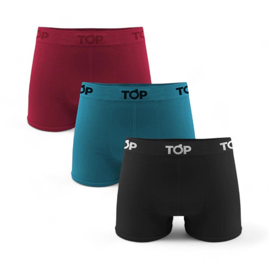 Pack 3 Boxers TOP Microfibra Sin Costuras 700P3C6 Multicolor
