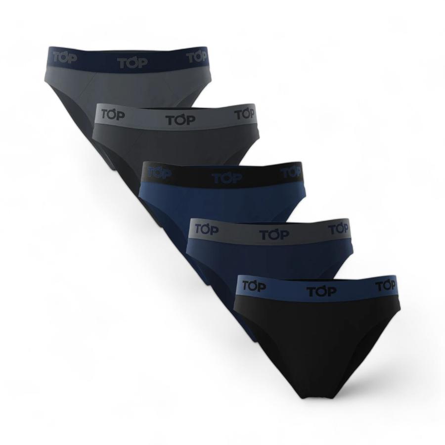 Pack 5 Slips Hombre TOP C1 Algodón Multicolor