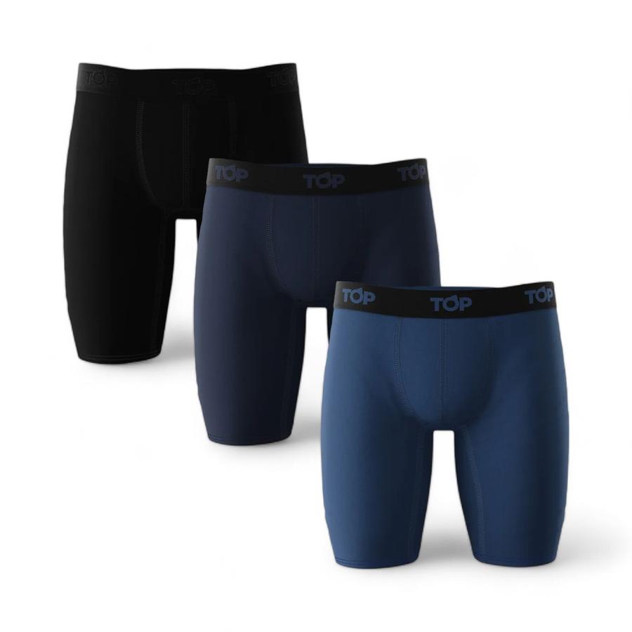 Pack 3 Boxers TOP C7 Largos Algodón Multicolor