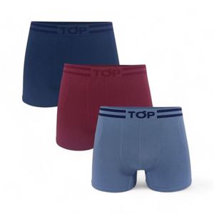 Pack 3 Boxers Hombre TOP C4 Sin Costuras Multicolor