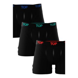 Pack 3 Bóxer Algodón Hombre TOP Negro