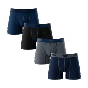 Pack 4 Boxér Medio Algodón PK C13 Hombre TOP Multicolor