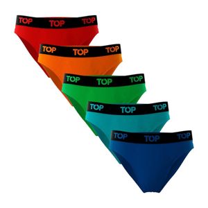 Pack 5 Slip Algodón C8 Hombre TOP Multicolor