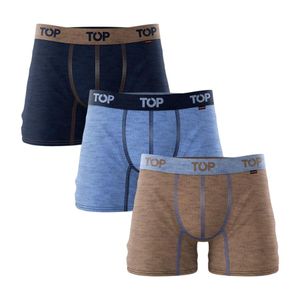 Pack 3 Bóxer Medio Algodón Cobre C4 Hombre TOP Multicolor