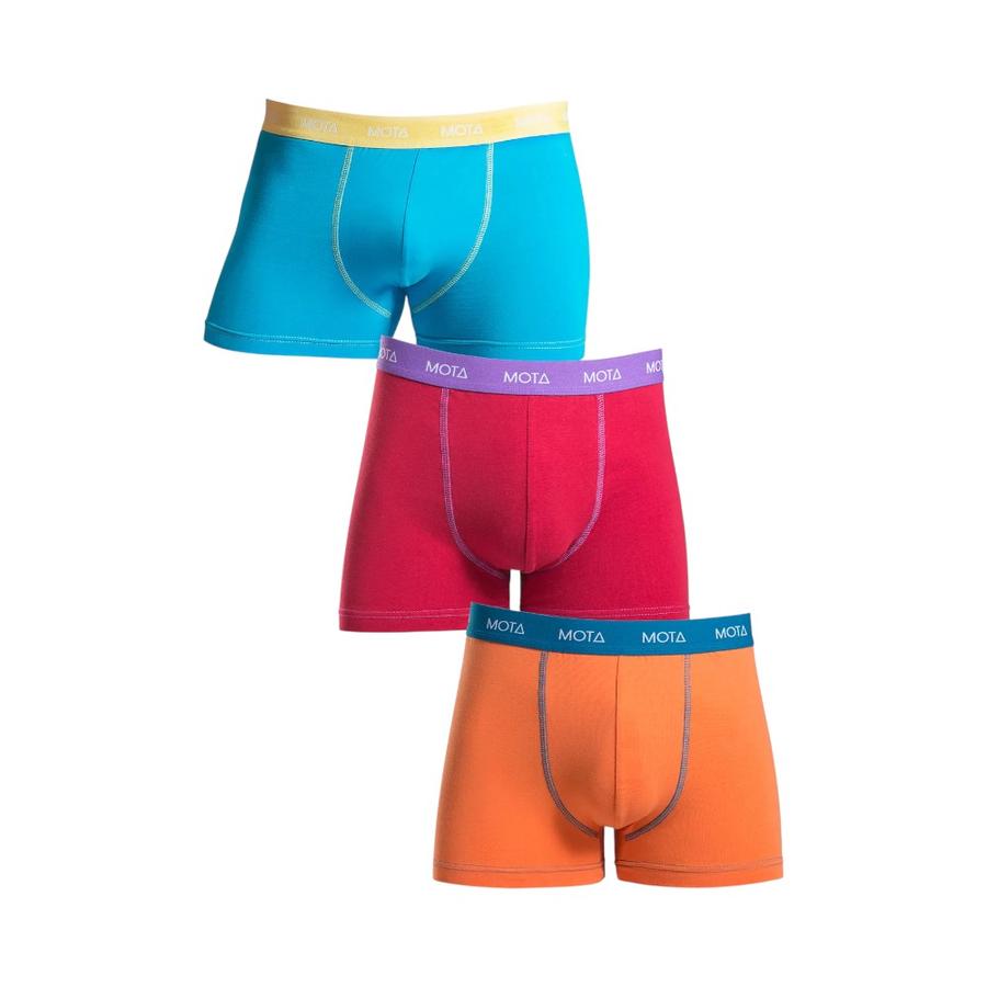 Bóxer Corto Algodón Pack 3 Hombre Mota MT4040 Multicolor