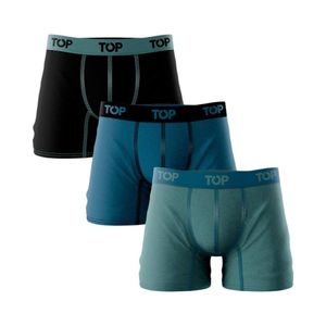 Boxer Algodón Hombre Top Pack 3 Medio Multicolor