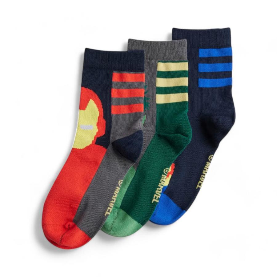 Pack 3 Calcetines Niños Adidas Disney Avengers Multicolor
