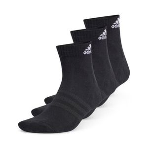 Pack 3 Calcetines Unisex Adidas Acolchados Tobillo Negro