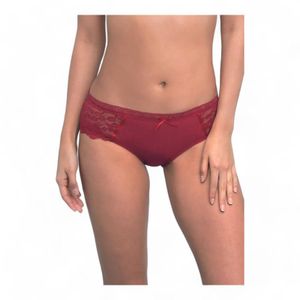 Pantaleta Mujer Intimate Encaje Microfibra Rojo