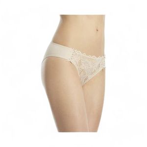 Calzón Mujer Flores 1633 Bikini Encaje Y Licra Champagne
