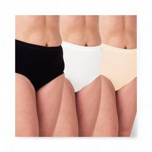 Pack 3 Calzones Mujer Flores 23408 Alto Multicolor