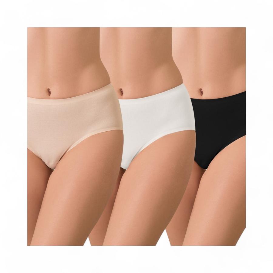 Pack 3 Calzones Mujer Flores 23468 Seamless Multicolor