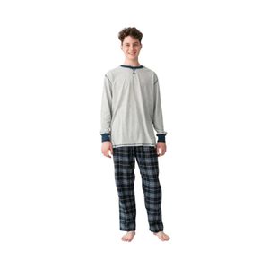 Pijama Largo Algodón Hombre Mota MT30179 Marengo
