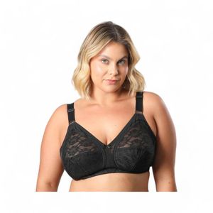 Sostén Mujer Flores 2255 Encaje Laminado Copa C Negro