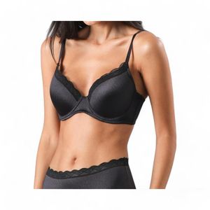 Sostén Mujer Flores 25211 Perfect Cover Copa C Negro