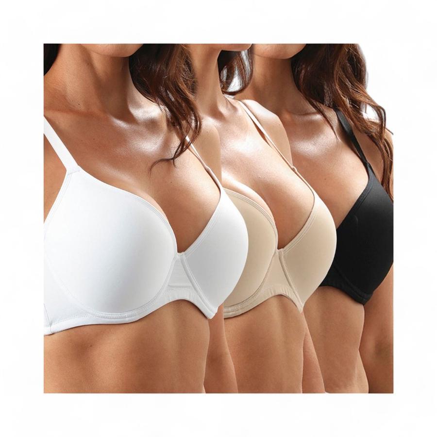 Pack 3 Sostenes Mujer Flores 24871  Copa B Multicolor