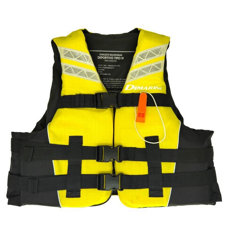 Chaleco Salvavidas Deportivo Tipo III Dimarine Amarillo